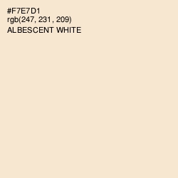 #F7E7D1 - Albescent White Color Image